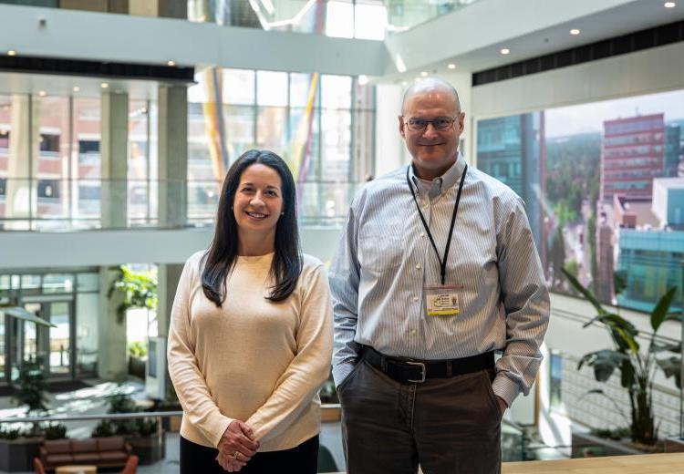 Drs. Payne and Zuscik at the Anschutz Medical Campus