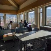 Students study on the top floor of JILA, a joint research institute of CU Boulder and NIST.